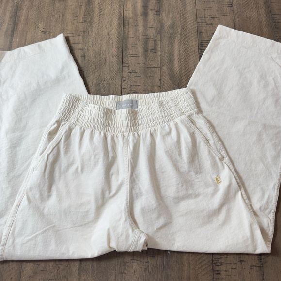 Everlane Organic Cotton White Wide-Leg Pants - Picture 3 of 11